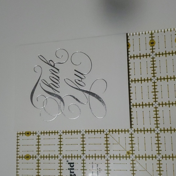 3/$15 Hallmark Silver Foil Thank You Notes & Envelopes - Picture 6 of 6